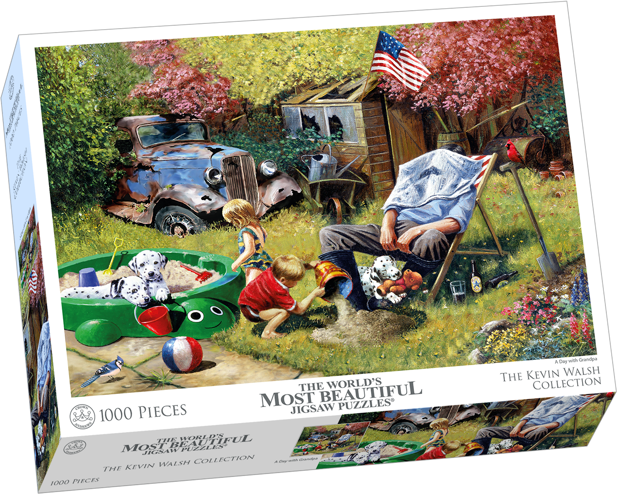 The Kevin Walsh Collection A Day With Grandpa - Grandpa Watches The Kids (1500x1250), Png Download