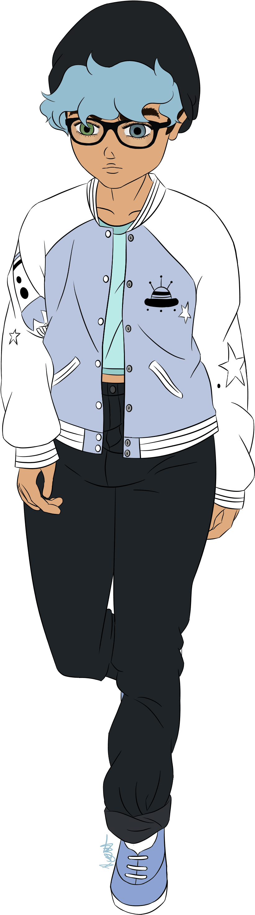 I Will Draw You An Anime Style Character - Cartoon (3000x3000), Png Download