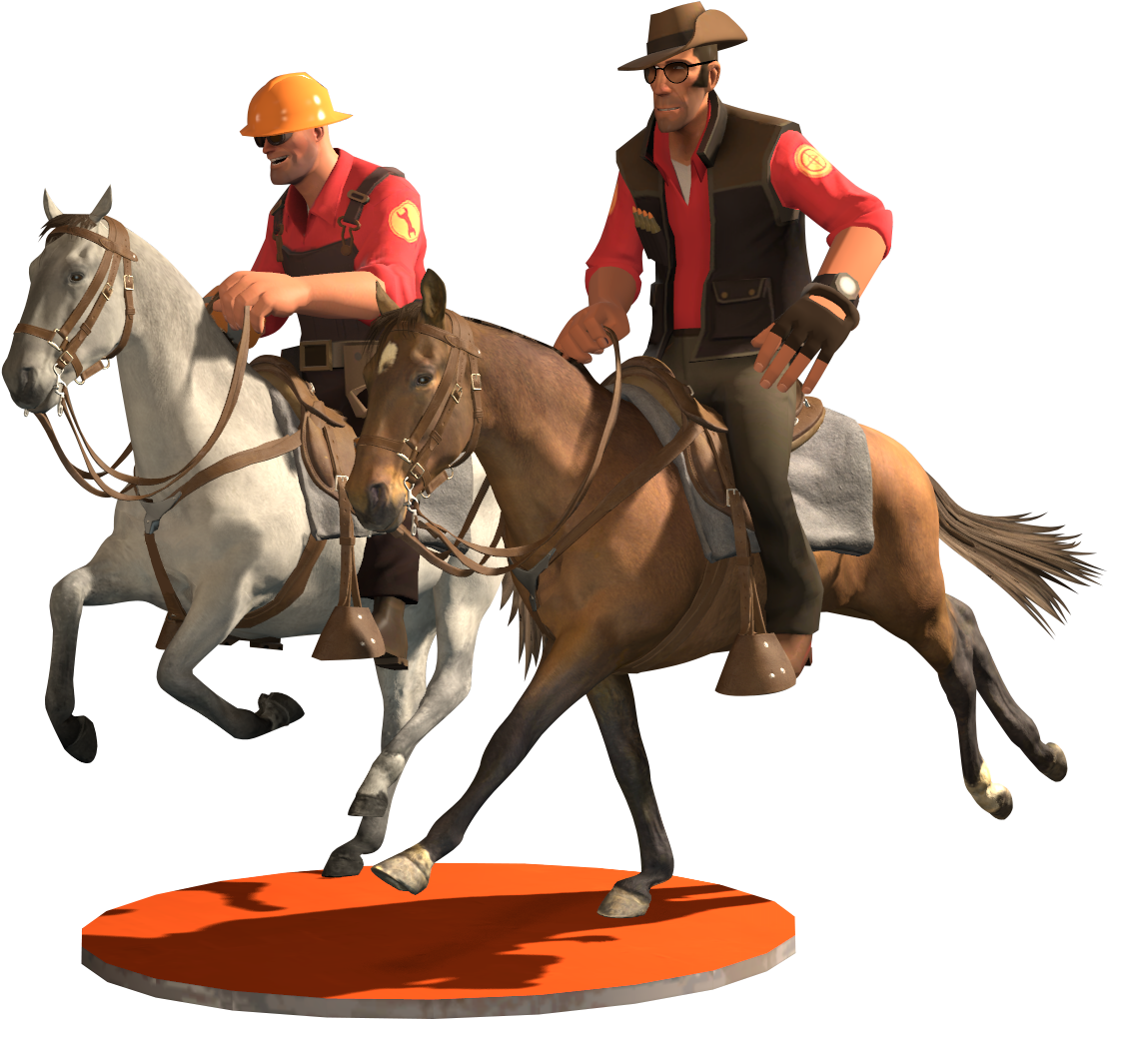 Tf2 Cowboyscreation - Stallion (1254x1080), Png Download