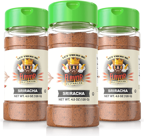 Sriracha Seasoning - Flavor God (580x580), Png Download