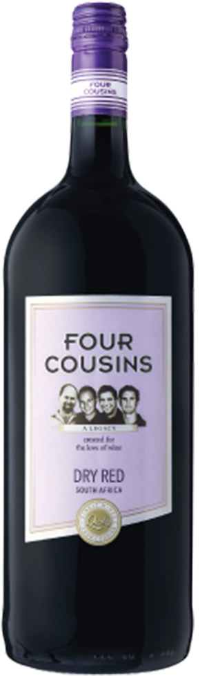 Home / Wine Type / Red Wine - Four Cousins Dry Wine (667x1000), Png Download