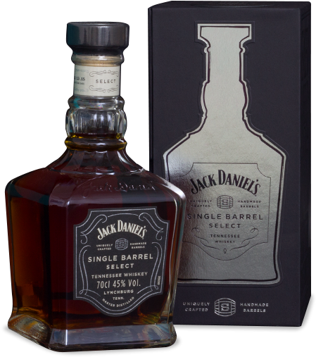 Jack Daniels Bottle Png - Jack Daniel S Single Barrel 0 7 L (698x566), Png Download