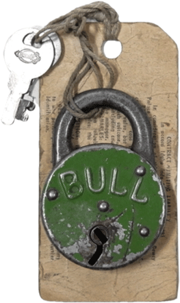 Vintage Lock And Key (800x1001), Png Download