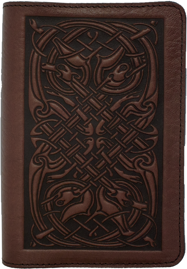 Leather Pocket Notebook Cover Celtic Hounds - Wallet (1000x1302), Png Download