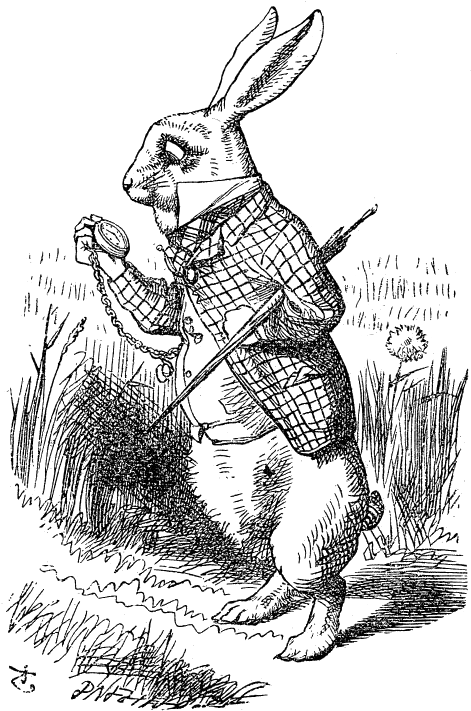 White-rabbit - John Tenniel White Rabbit (473x724), Png Download