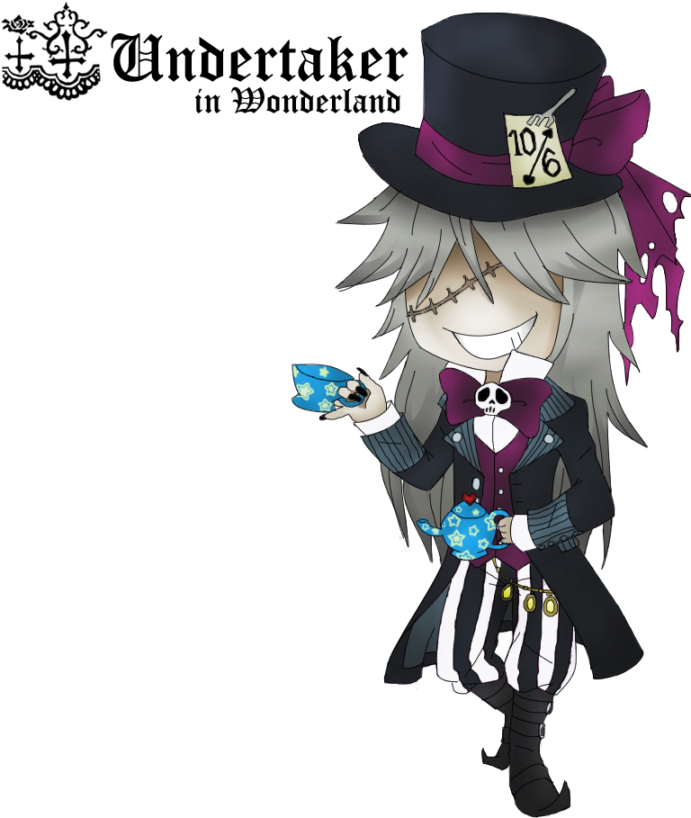 Undertaker Mad Hatter Photo - Cartoon (779x911), Png Download