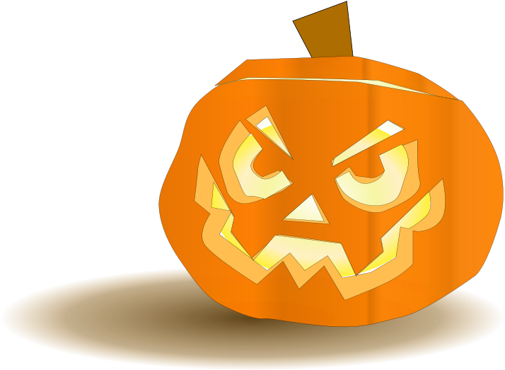 Freaky Face - Jack-o'-lantern (735x573), Png Download