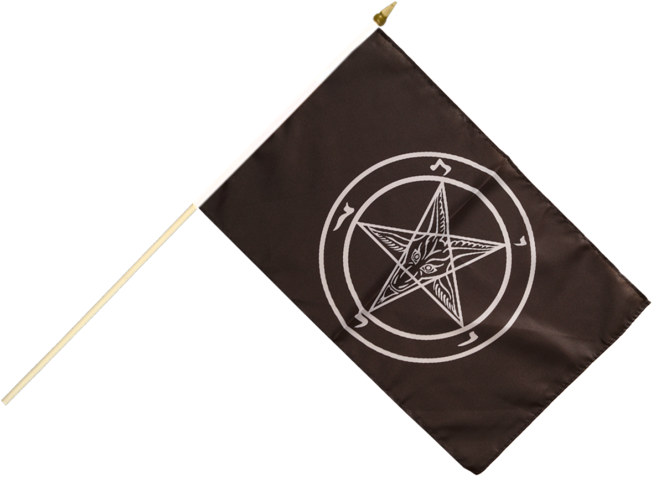 Buy Baphomet Church Of Satan Stick Flags At A Fantastic - Emblem (1500x997), Png Download