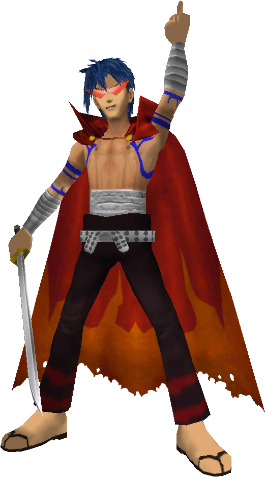 Kamina, From Tengen Toppa Gurren Lagann Download Contains - Cape (536x942), Png Download