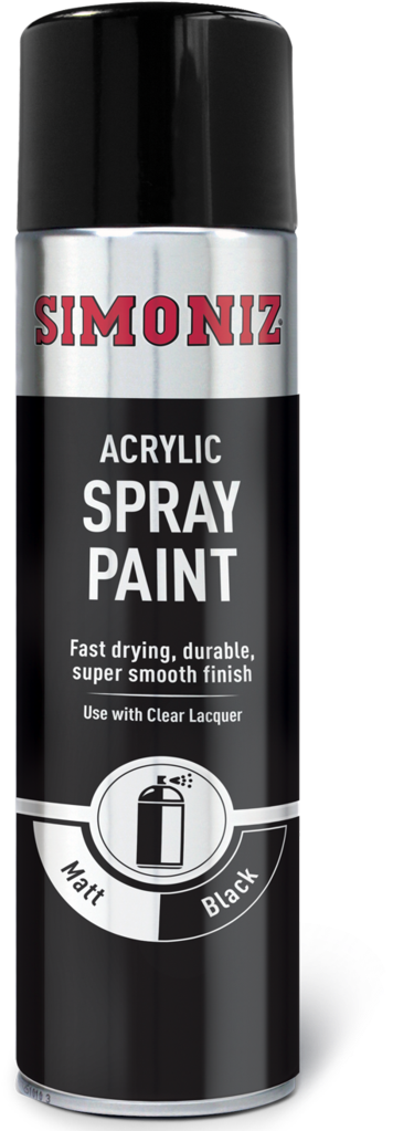 Simoniz Matt Black Acrylic Aerosol Auto Car Spray Paint - Cosmetics (728x1024), Png Download