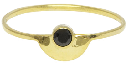 Half Circle Ring Gold - Ring (1024x1024), Png Download