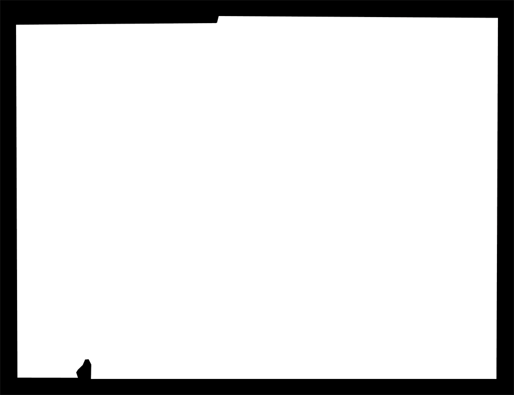 A Plain Frame Map Of Desoto - Whiteboard Clipart (700x538), Png Download