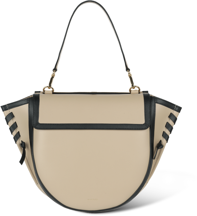Hortensia Bag Medium Paper Black Frame - Shoulder Bag (1000x1000), Png Download