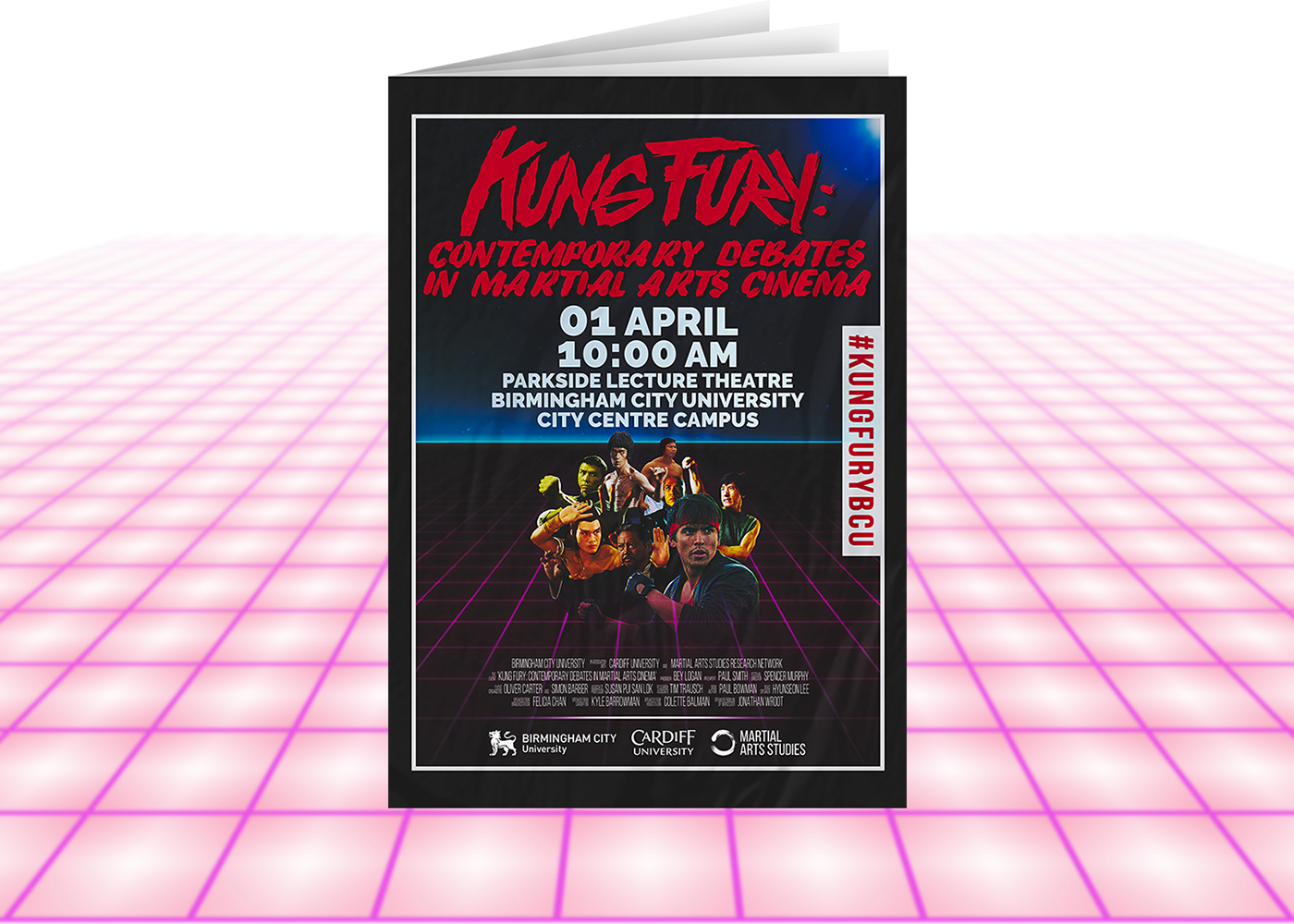 Neon Colours And A Traditional Movie Poster Layout - Graphic Design (1400x1000), Png Download