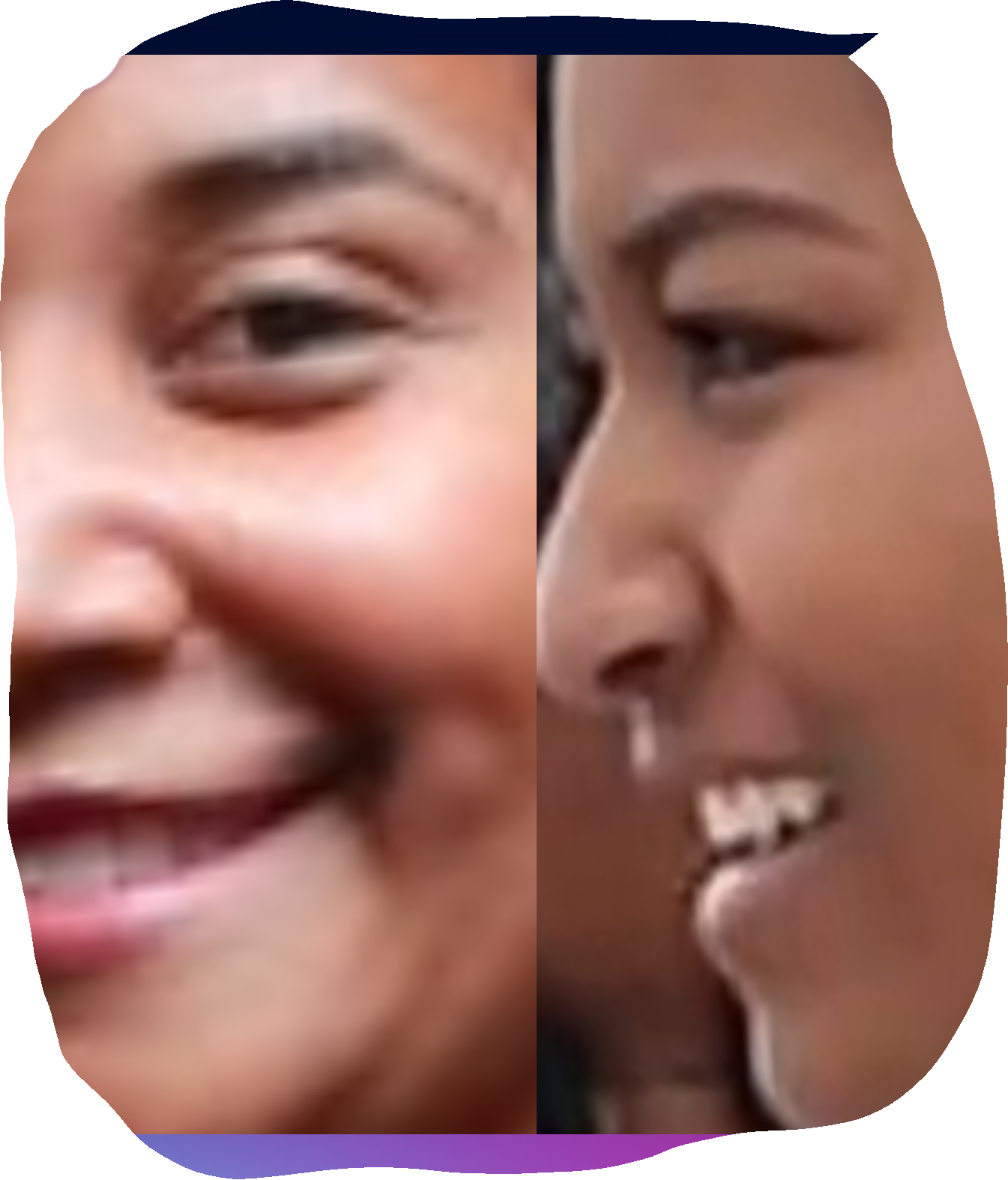 Natasha Obama - Close-up (1345x1574), Png Download