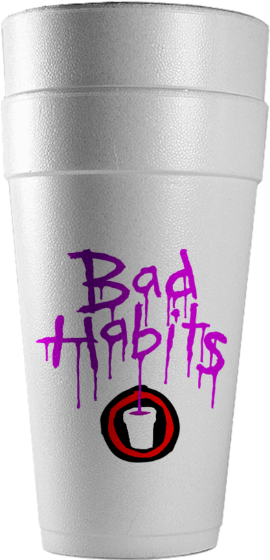 Bad Habits Styrofoam Cup 12 Pack Digital Album - Coffee Cup (1024x1024), Png Download