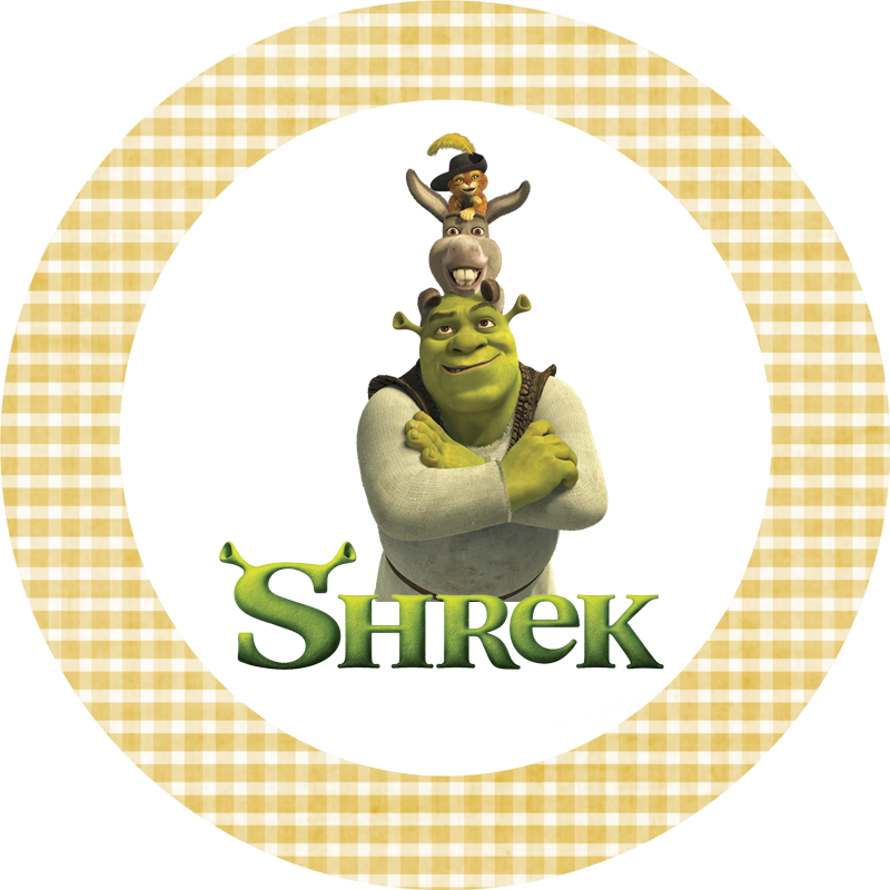 Oliveira Fashionando Topper Tag Shrek Para Imprimir - Shrek Forever After (800x800), Png Download