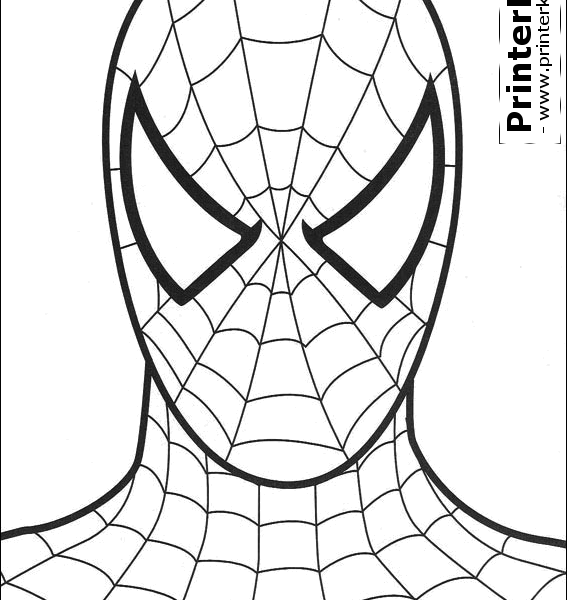 Printable Spiderman - Spiderman Coloring Pages (567x600), Png Download
