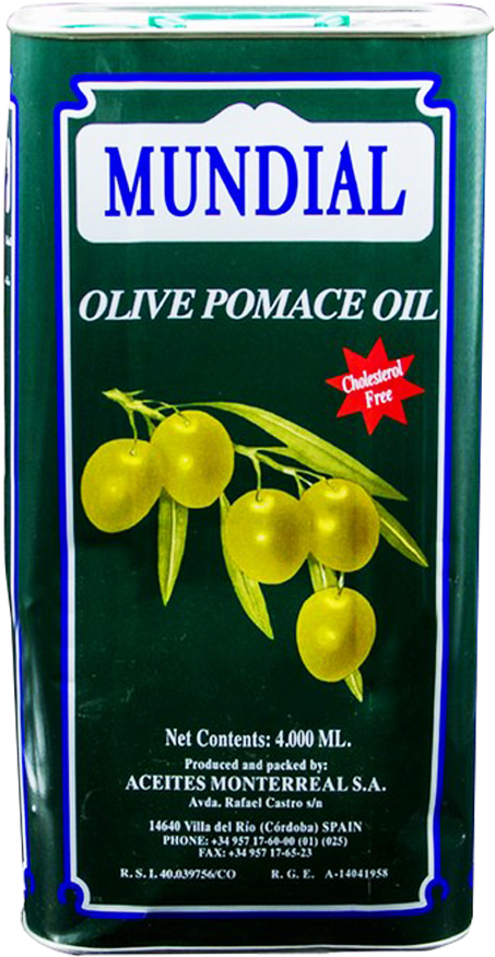 Mundial Olive Oil 4 Liter - Olive Oil In Pakistan (1000x1000), Png Download