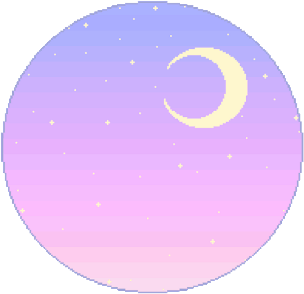 Japanese Aesthetics Art Moon Transprent Png Violet - Circle (1024x1024), Png Download