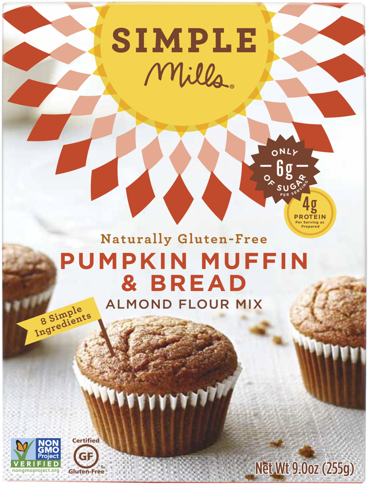Pumpkin Muffin & Bread Mix - Simple Mills Pumpkin Bread (1024x1024), Png Download