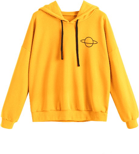 Yellow Hoodie Png Transparent (480x640), Png Download