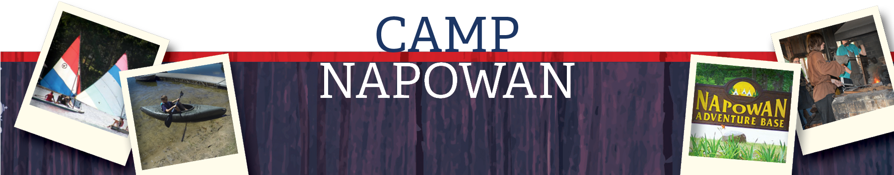 Camp Napowan Is Nestled Between Two Beautiful Lakes - Camp Napowan (1800x385), Png Download
