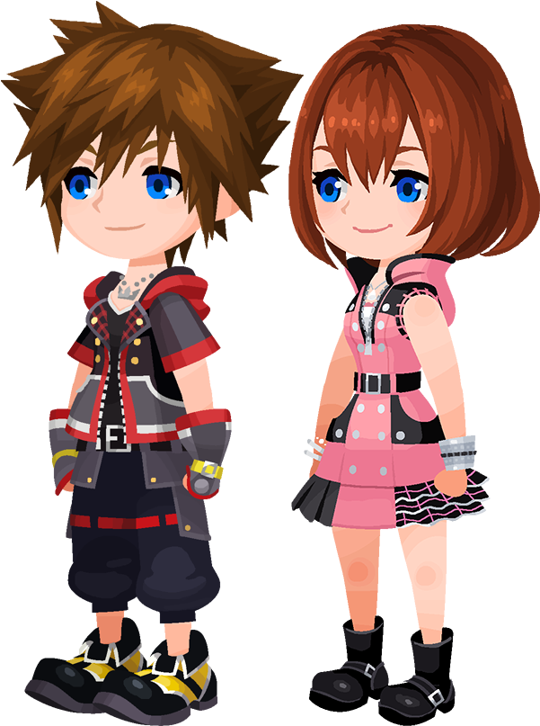 Kh3 Sora Kairi Boards - Kh Sora (637x852), Png Download