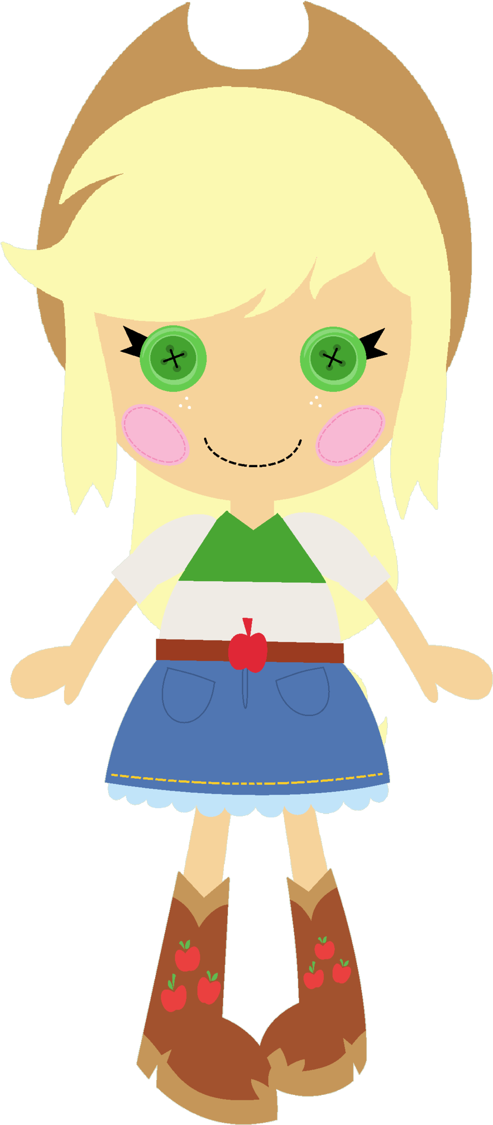 Applejack - Lalaloopsy Applejack (1024x2328), Png Download