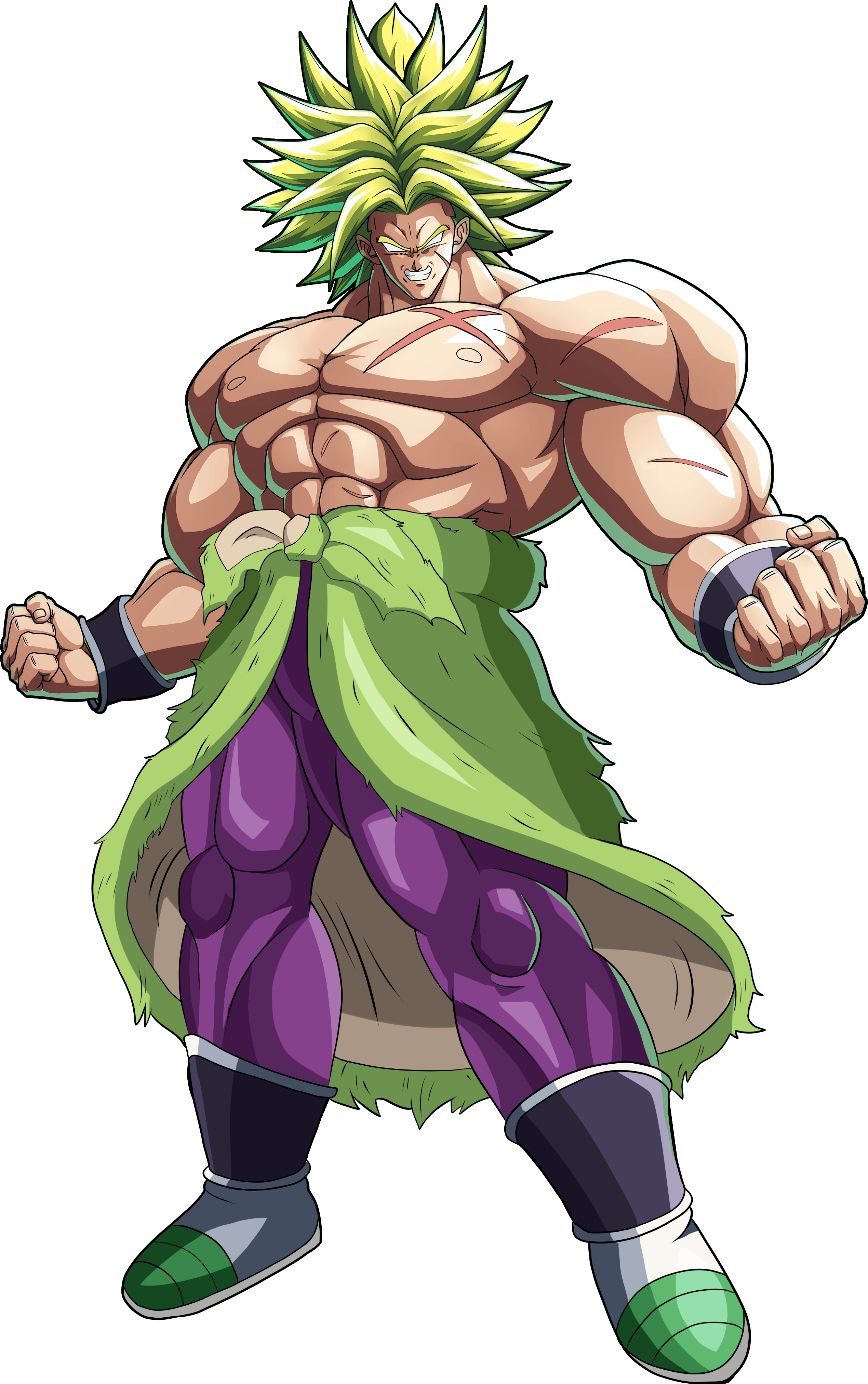 Fanartmade A Dbs Edit For Broly's Fighterz Render (2539x4048), Png Download