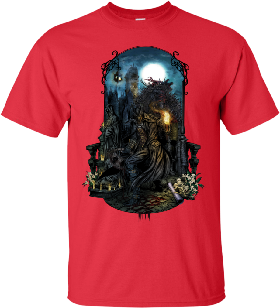 Bloodborne T Shirt & Hoodie - Hunt Bloodborne (1024x1024), Png Download