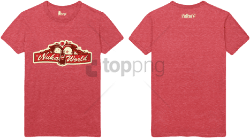 Free Png Download Nuka World Main Gate Heather Red - Active Shirt (850x470), Png Download