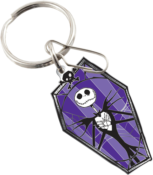 Disney Nightmare Before Christmas Coffin Enamel Key - Spiderman Keychain (575x600), Png Download