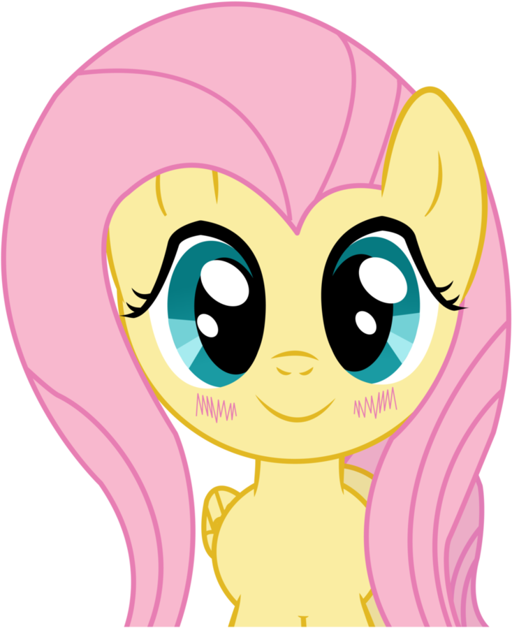 Kawaii Fluttershy By Vocapony On Clipart Library - Fluttershy Kawaii (782x1022), Png Download