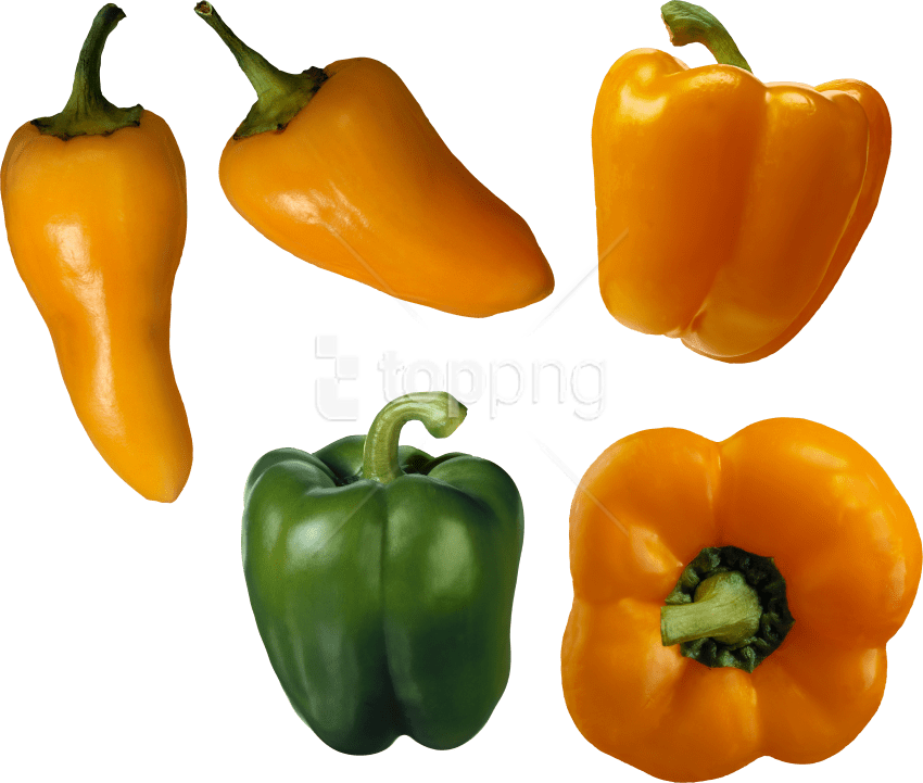 Free Png Download Pepper Png Images Background Png - Orange Pepper Png (850x721), Png Download