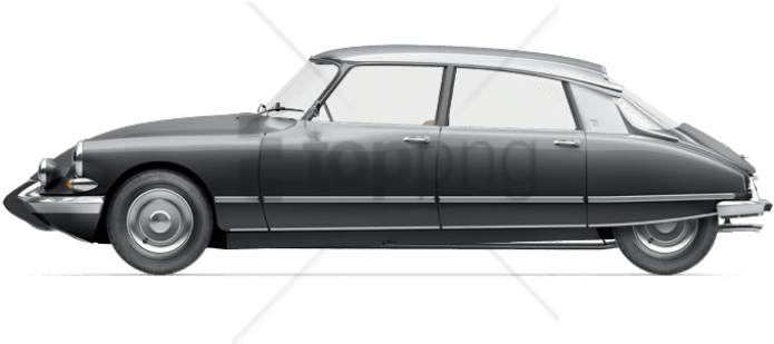 Free Png Download Citroën Ds 21 Side View Png Images - Vintage Car Png Side (851x379), Png Download
