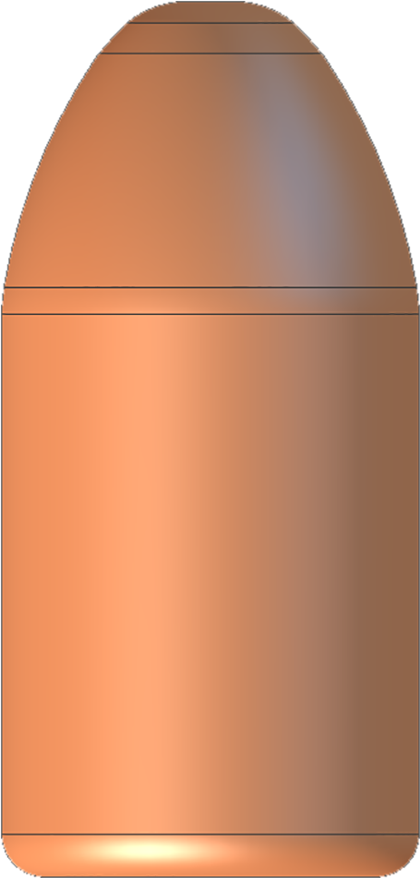 30 Cal 110gr Round Nose - Lipstick (1000x1000), Png Download