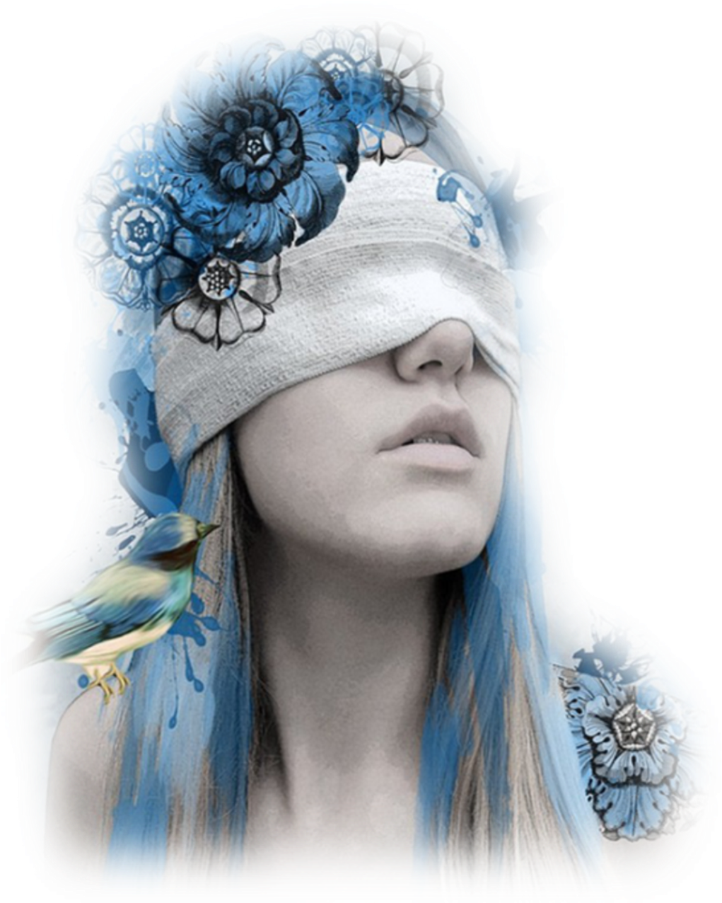 Woman Sticker - Headpiece (1024x1290), Png Download