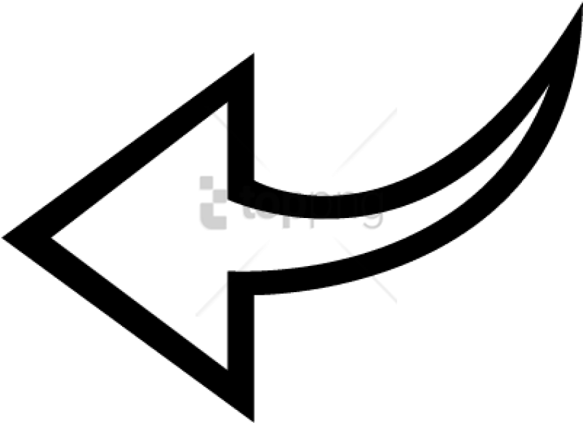 Free Png White Arrow Back Png Image With Transparent - White Arrow Png Left (850x617), Png Download