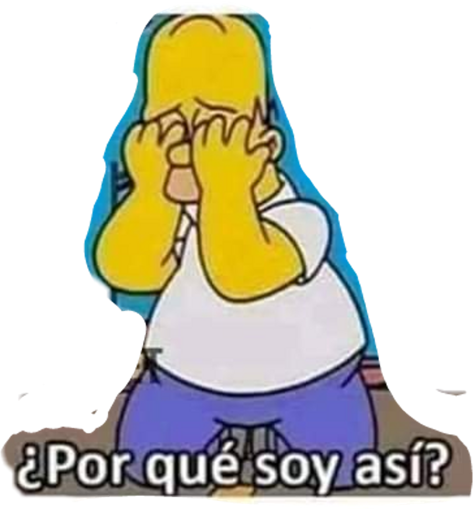 Homero Sticker - Tristeza Nao Tem Fin (1024x1029), Png Download