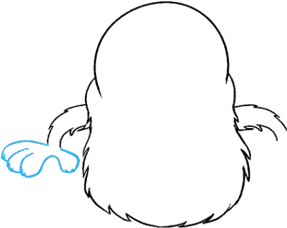 Drawn Teeth Monster Tail - Line Art (640x480), Png Download