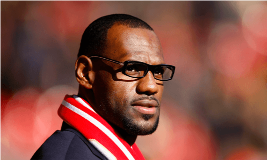 Lebron James Glasses - Lebron James Liverpool (735x522), Png Download