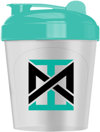 Mixt Energy Teal Shaker - Water Bottle (600x600), Png Download