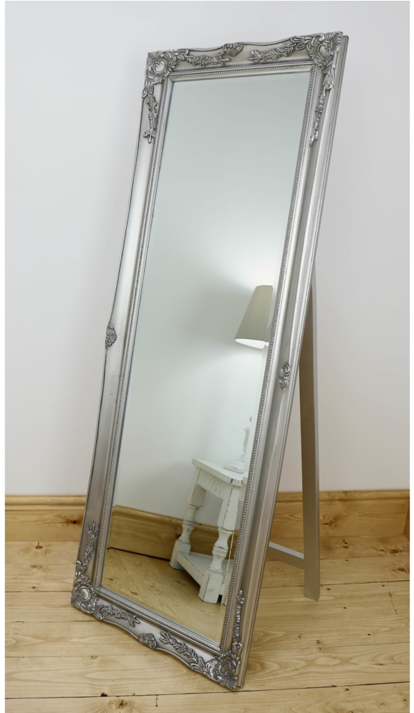 Silver Shabby Chic Full Length Mirror 60" X 22" - Banner (1024x1024), Png Download