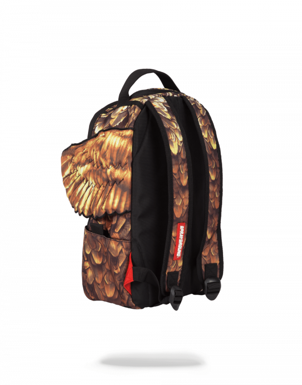 Sprayground Lil Gold Wings Back Angle 1 - Sprayground Lil Gold Wings (600x766), Png Download