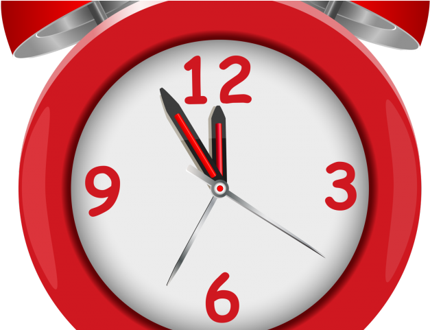 Clock Clipart Emoji - Clock Red Png (640x480), Png Download