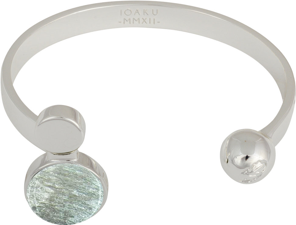 Moon Cuff Silver/sparkle Silver - Gold (1000x880), Png Download