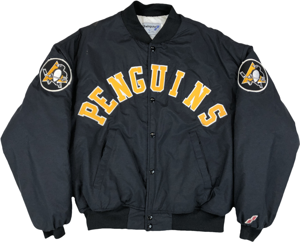 Vintage 90s Swingster Pittsburgh Penguins Jacket - Sweatshirt (1024x854), Png Download