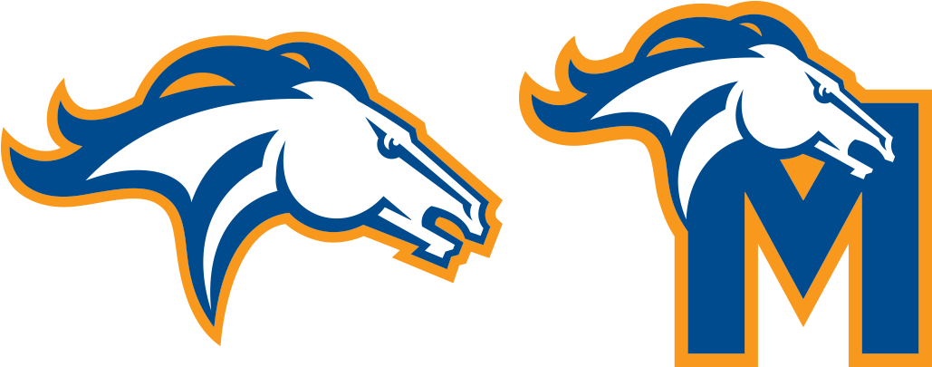 Milton Mustang Sports Branding Logo And “m” Typography - Milton Academy Hockey Logo (1152x412), Png Download