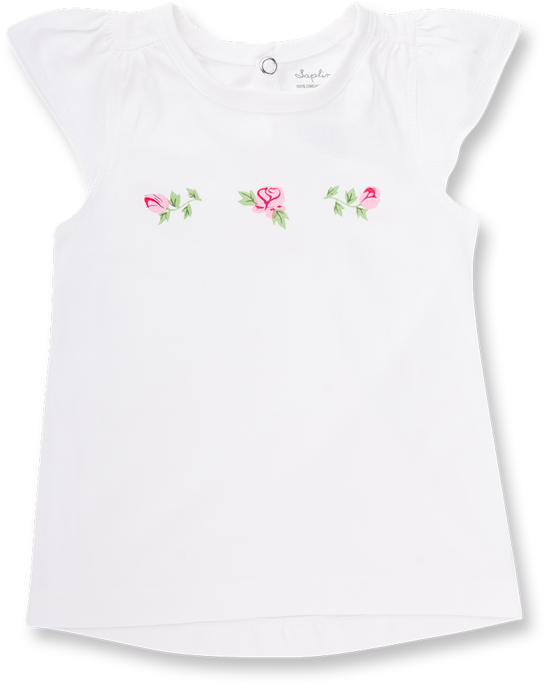 Vintage Rose Flutter Sleeve Tee - Tree (1079x1079), Png Download